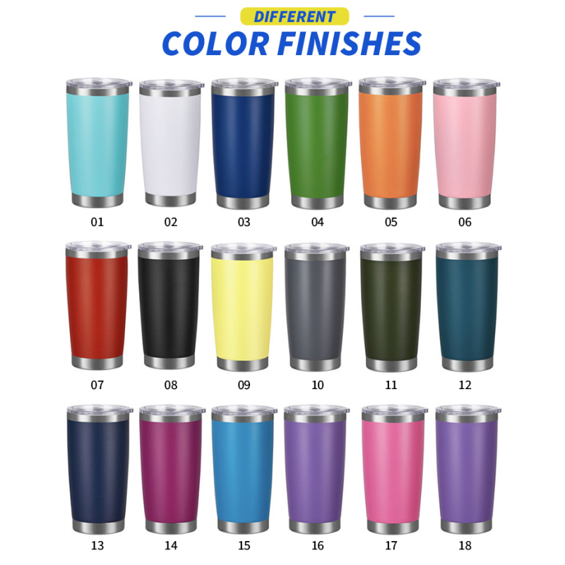 Wholesale Custom Double-Layer Insulated Stainless Steel Coffee Travel Mugs 20oz & 30oz Capacity