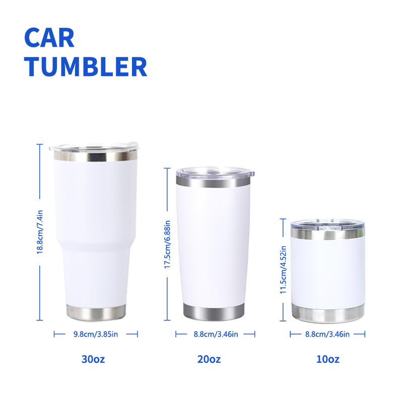 Wholesale Custom Double-Layer Insulated Stainless Steel Coffee Travel Mugs 20oz & 30oz Capacity