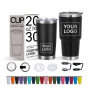 Wholesale Custom Double-Layer Insulated Stainless Steel Coffee Travel Mugs 20oz & 30oz Capacity
