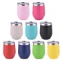 Wholesale Powder Coated Custom logo 12oz 350ml Unique Vacuum Insulated Stainless Steel Double Walled Insulated Wine Tumbler