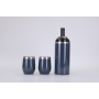 Custom Luxury Red Wine Jar Set Stainless Steel Wine Bottle Wine Glass Set With Gift Box