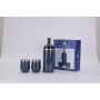 Custom Luxury Red Wine Jar Set Stainless Steel Wine Bottle Wine Glass Set With Gift Box