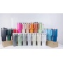 Custom 20oz & 30oz Adventure Tumbler Thermos Bottle Metal Leak Resistant Reusable with Handle for Straw Lid and Big Grip