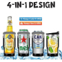 In Stock Can Cooler Double Walled Stainless Steel Tumbler Beer Cooler Mug Keep Cold Long Wholesale 14oz