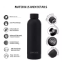 Wholesale customized colorful double wall thermos stainless steel matte paint outdoor sports small mouth water bottle