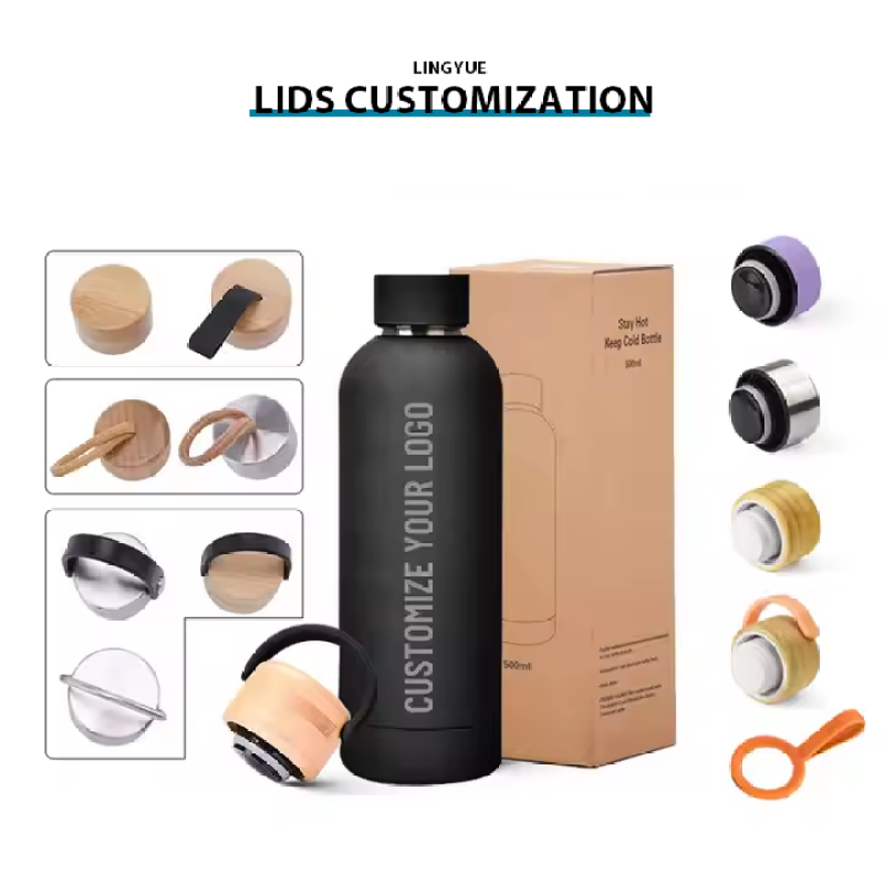 Wholesale customized colorful double wall thermos stainless steel matte paint outdoor sports small mouth water bottle