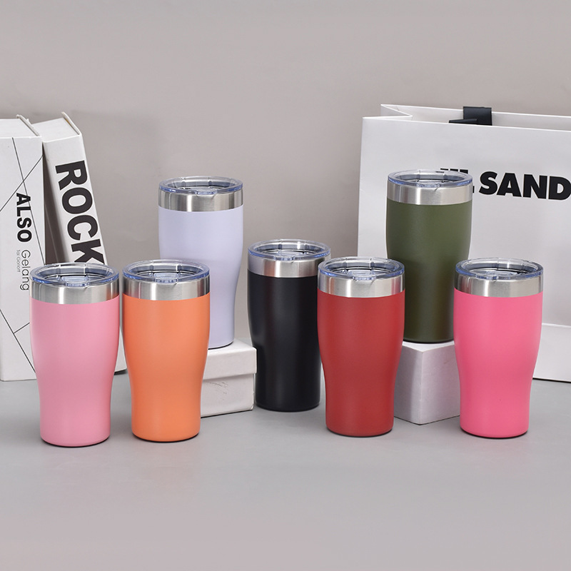 Wholesale 20oz Stainless Steel Durable Insulated Coffee Mug Waist No Tail Type Car Mug