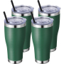 Waist Cinched 20oz Car Cup Curved Double Wall Stainless Steel Vacuum Insulated Travel Cup