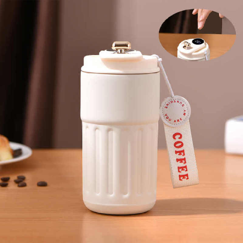 16 Oz Travel Coffee Mug Tumbler Mug Coffee Mug Stainless Steel Insulated Smart Coffee Tumbler With Led Temperature Display