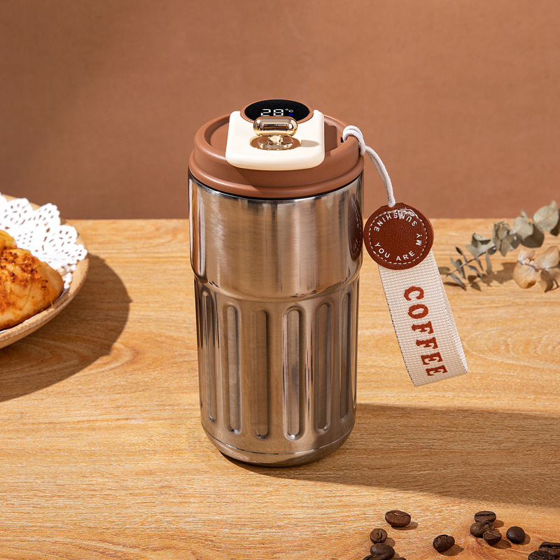 16 Oz Travel Coffee Mug Tumbler Mug Coffee Mug Stainless Steel Insulated Smart Coffee Tumbler With Led Temperature Display
