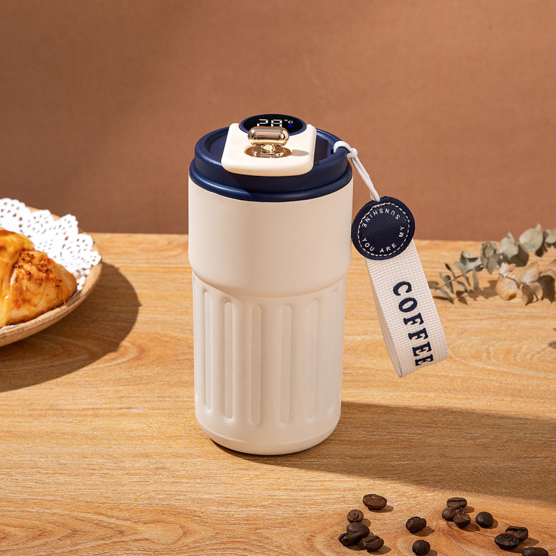 16 Oz Travel Coffee Mug Tumbler Mug Coffee Mug Stainless Steel Insulated Smart Coffee Tumbler With Led Temperature Display
