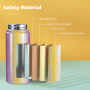 Factory-Made 16oz/12oz Children's Stainless Steel Insulated Sippy Water Bottle With Flip Top Vacuum Flask for Kids' Drinks/Mug