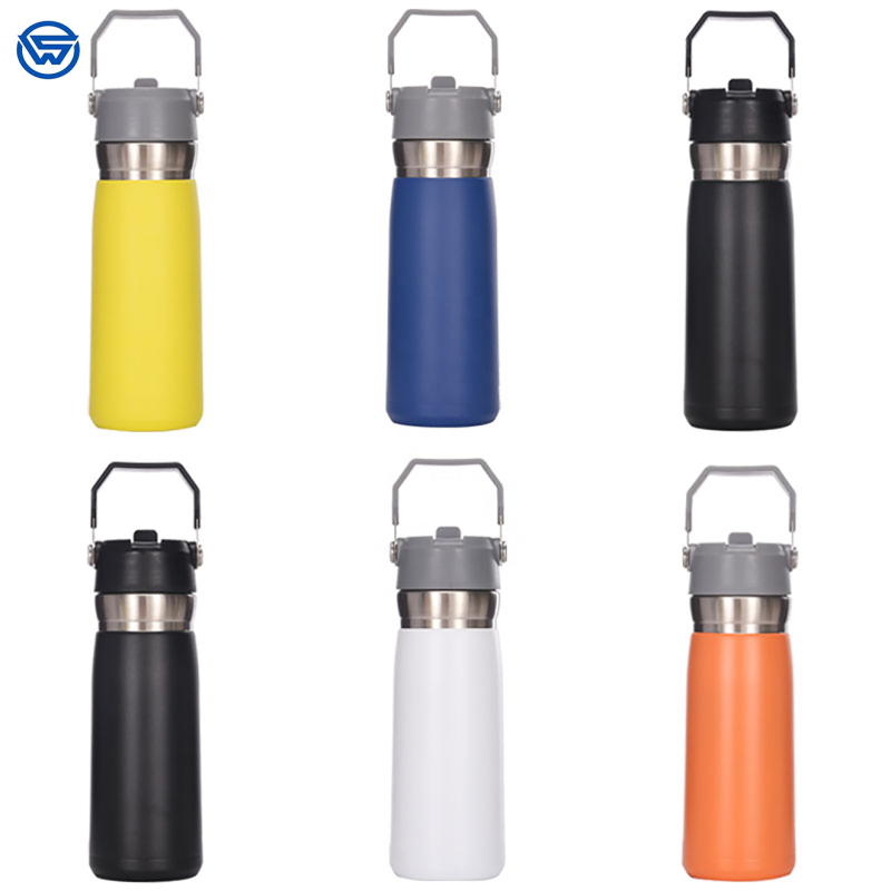 New Stainless Steel Thermo Cup  Large Capacity Portable Outdoor Sports Water Bottle American Style Large Mouth Portable Kettle