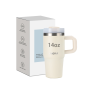 Wholesale Bulk 14oz Macaron Sublimation Tumbler Christmas Cute Insulated Travel Mug with Handle Hot and Cold Customizable Cups