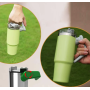 40oz Rotatable Handle Travel Mug - Vacuum Insulated Stainless Steel Tumbler W/Lid & Straw Leakproof for Gym/Car