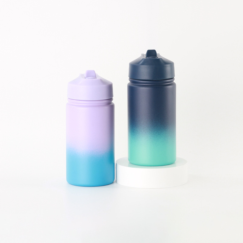 Wholesale Gradient Color 12oz Space Jug Stainless Steel Vacuum Kids School Mug