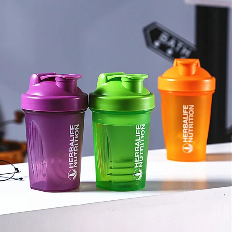 400ml 500ml 700ml 1000ml Shaker Bottle with Shaker Balls Leak Proof Drink Shaker Bottle (BPA Free)