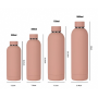 Stainless Steel Small Mouth Water Bottle Wooden Bottle Cap Outdoor Sports Travel Drink Thermos Bottles