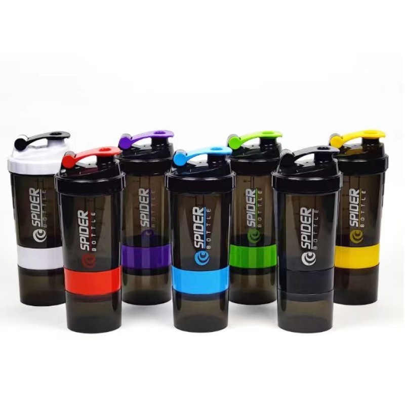Wholesale Custom Bpa Free 500ml Sports Fitness Shaker Bottle Plastic Gym Shaker Bottle