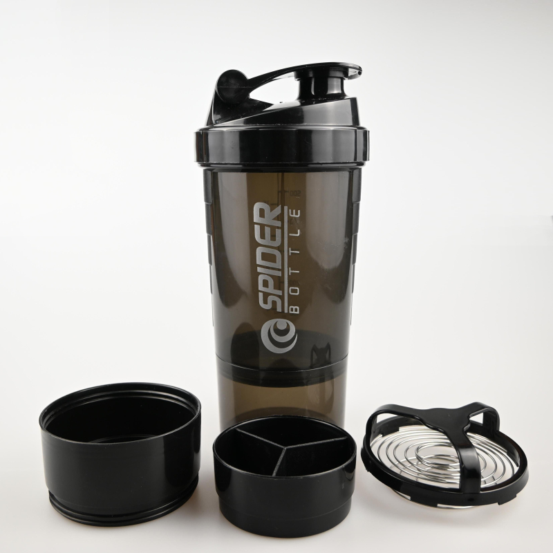 Wholesale Custom Bpa Free 500ml Sports Fitness Shaker Bottle Plastic Gym Shaker Bottle