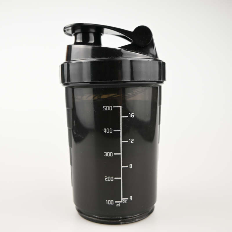 Wholesale Custom Bpa Free 500ml Sports Fitness Shaker Bottle Plastic Gym Shaker Bottle