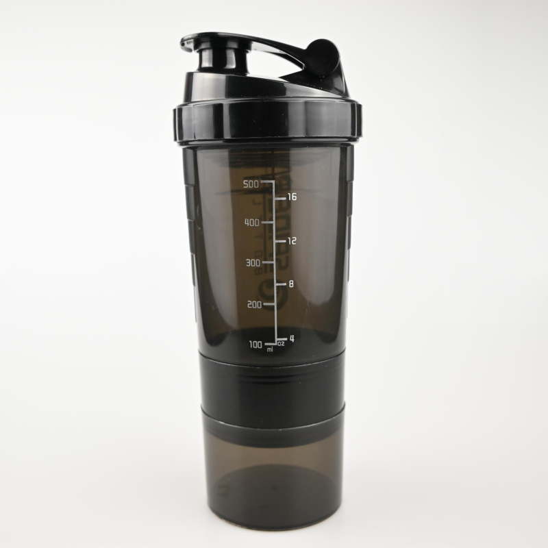 Wholesale Custom Bpa Free 500ml Sports Fitness Shaker Bottle Plastic Gym Shaker Bottle
