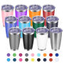 Factory Direct 20oz Double Wall Stainless Steel Tumbler Lid Mug Insulated Coffee Metal Tumbler