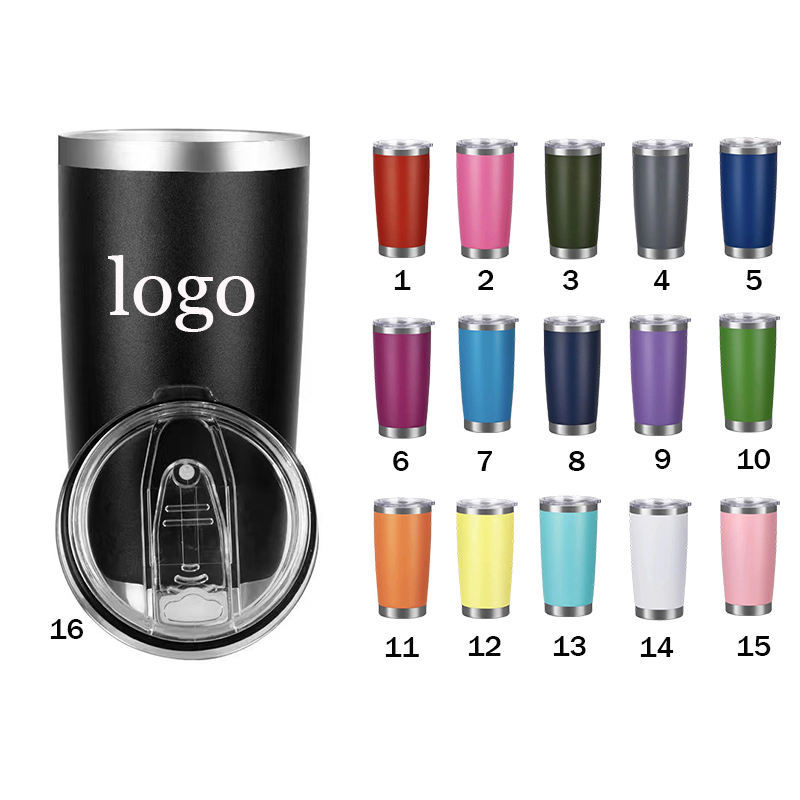 Factory Direct 20oz Double Wall Stainless Steel Tumbler Lid Mug Insulated Coffee Metal Tumbler