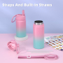 Factory-Made 16oz Children's Stainless Steel Insulated Sippy Water Bottle With Flip Top Vacuum Flask for Kids' Drinks/Mug