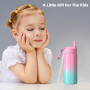 Factory-Made 16oz Children's Stainless Steel Insulated Sippy Water Bottle With Flip Top Vacuum Flask for Kids' Drinks/Mug