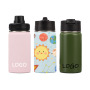 New Design Powder Coated Children Water Bottle Stainless Steel 12oz Tumbler with Handle Christmas Bottles