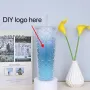 Double Wall DIY 710ml 24oz Plastic Fish Scales Mermaid Tumbler Cup