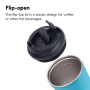 Wholesale Customized Logo 8oz 12oz Coated Stainless Steel Vacuum Coffee Cup With Lids