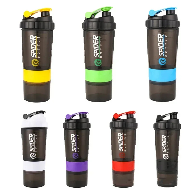 Custom Logo BPA Free 500ml 700ml Plastic Water Bottle Workout Blender Shaker Bottle Gym Protein Shaker Bottles
