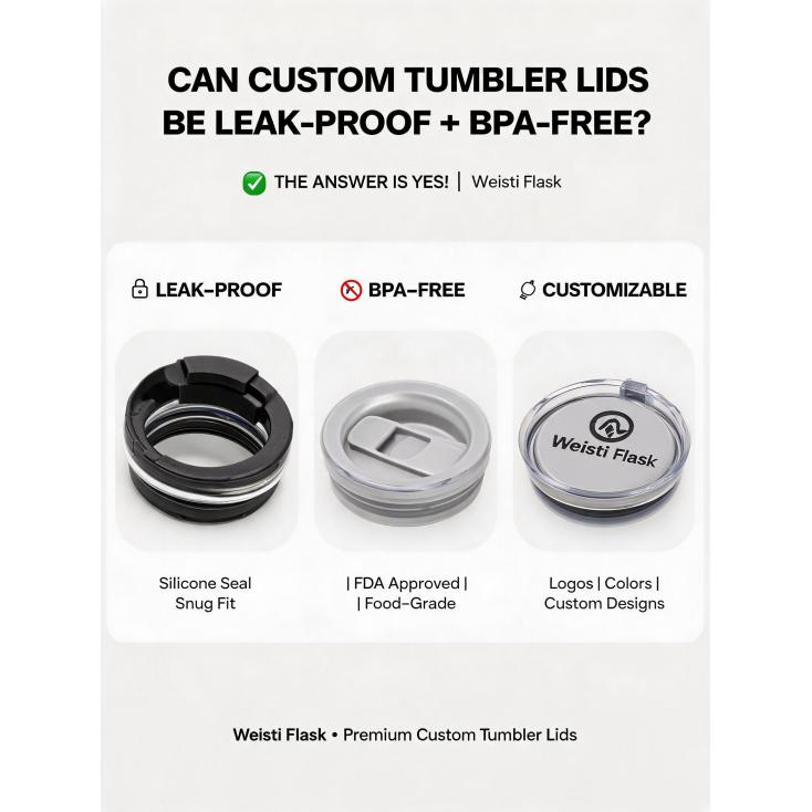 Can factories produce custom plastic lids for tumblers that are both leak-proof and BPA-free?