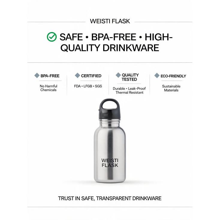 How can a supplier demonstrate their commitment to producing safe, BPA-free, and high-quality drinkware?