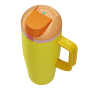 40oz Double-Wall leakproof Tumblers with Handle and Straw Lids