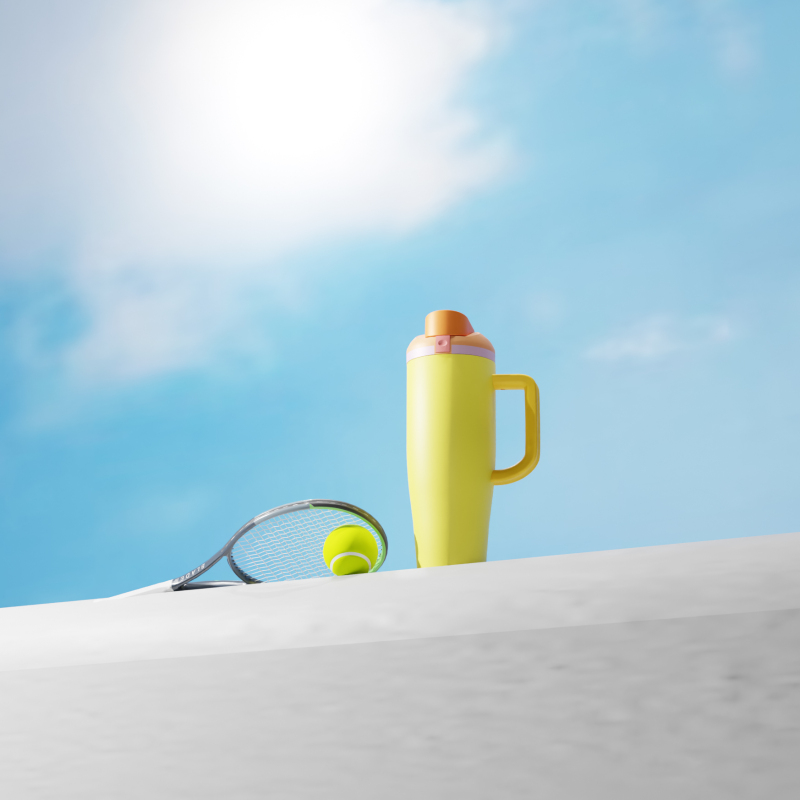 40oz Double-Wall leakproof Tumblers with Handle and Straw Lids