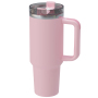 Custom Spill Proof Stainless Steel 40Oz Glass Mug Tumbler With Handle and Straw