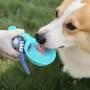Collapsible Pet Silicone Drinking Water Bottle Pet Foldable Spherical Water Bottle Stainless Steel Dog Bowls