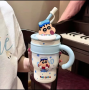 Large Capacity 304 Stainless Steel Insulated Tumbler Cup Crayon Shinchan Big Mac Ice King Design