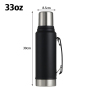 Large Capacity Vacuum Flask Water Bottle Double Wall Insulated Stainless Steel Thermo Jug Outdoor Thermal with Handle Keep Hot