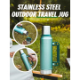 Large Capacity Vacuum Flask Water Bottle Double Wall Insulated Stainless Steel Thermo Jug Outdoor Thermal with Handle Keep Hot