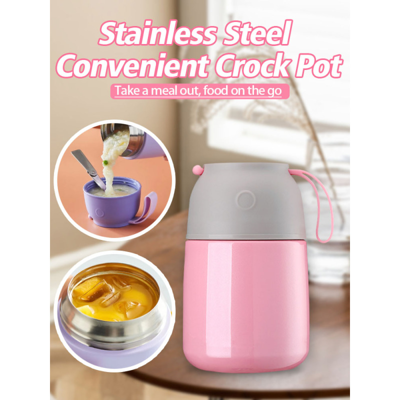 Hot Selling Stainless Steel Baby Thermos Food Jar for Hot Food Insulated Vacuum Thermal Flask Lunch Box Baby Food Jar