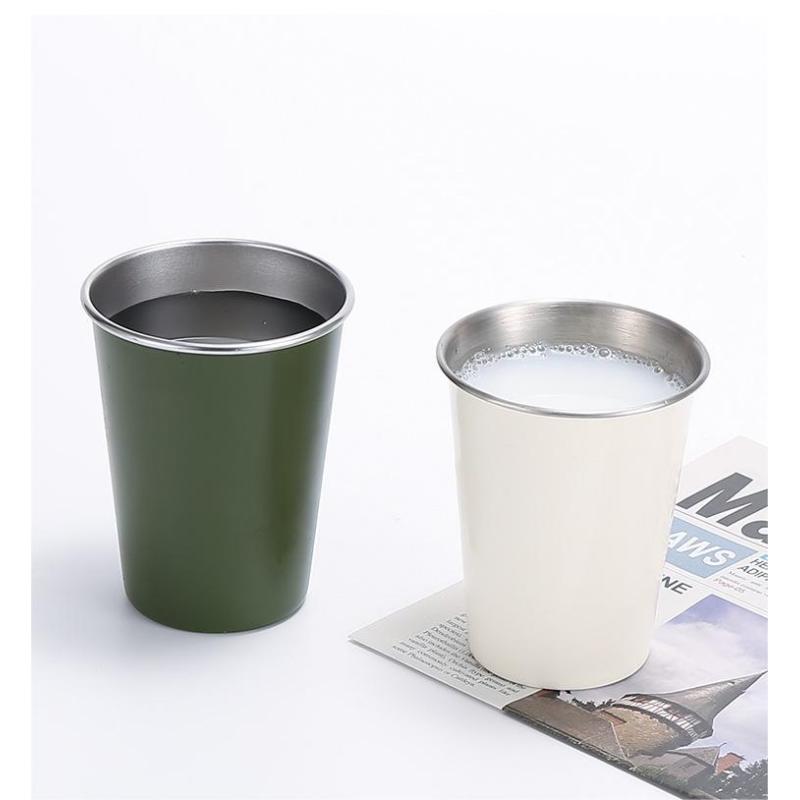 Wholesale Price Camping 500ml Metal Stainless Steel Pint Cup for Cold Beer Wine