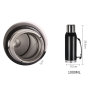 Yerba Mate Tea Gourd Set 8oz Yerba Mate Cup with Closing Lid Thermos Bottle Wooden Bombilla Straw Mate Cup