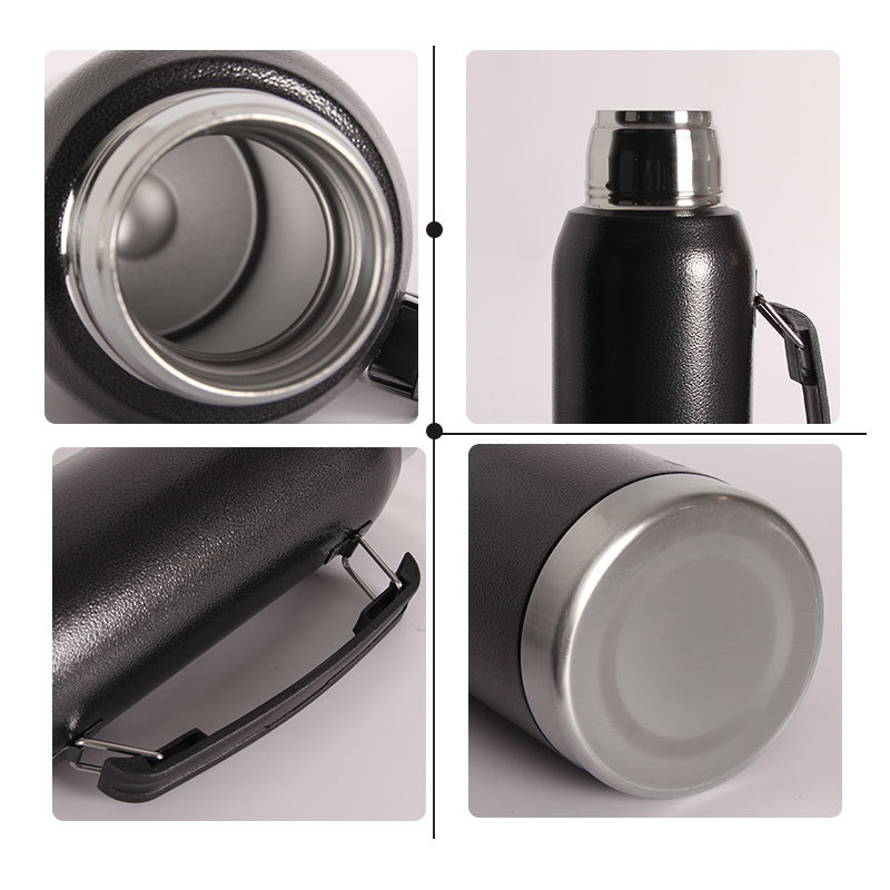 Yerba Mate Tea Gourd Set 8oz Yerba Mate Cup with Closing Lid Thermos Bottle Wooden Bombilla Straw Mate Cup