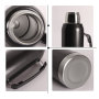 Yerba Mate Tea Gourd Set 8oz Yerba Mate Cup with Closing Lid Thermos Bottle Wooden Bombilla Straw Mate Cup