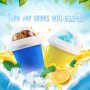 Magic Slushy Cup Quick Frozen Smoothie Drink Silicone Cup Squeeze Ice Cream Slushy Maker Cup Milk Shake Ice Cream Maker DIY