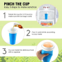 Magic Slushy Cup Quick Frozen Smoothie Drink Silicone Cup Squeeze Ice Cream Slushy Maker Cup Milk Shake Ice Cream Maker DIY